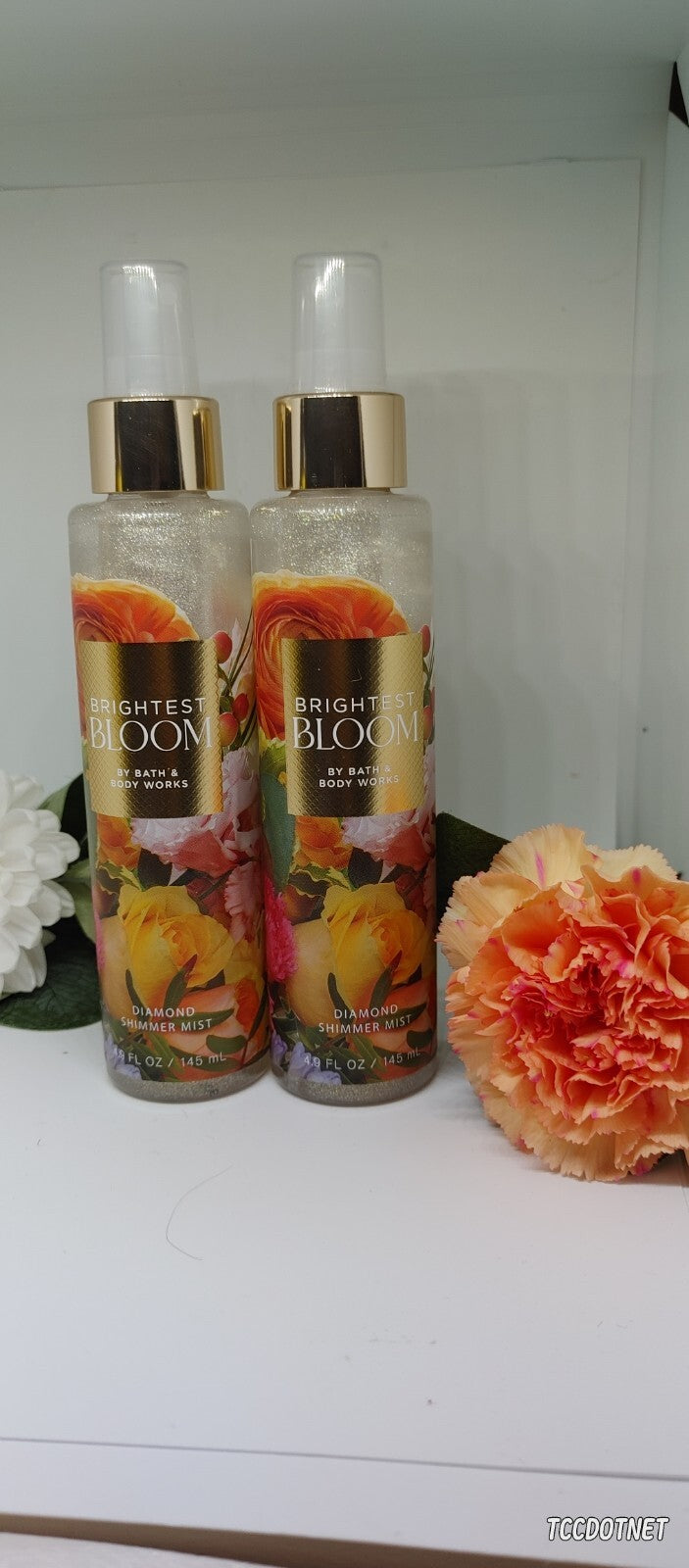ALL NEW Brightest Bloom Diamond SHIMMER Mist 4.9 oz Bath & Body Works 2pc-set