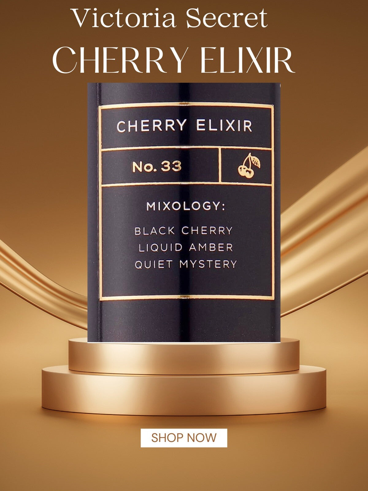 VICTORIA'S SECRET CHERRY ELIXIR NO. 33 BODY MIST 8.4 FL OZ LIMITED EDITION