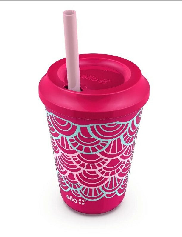 Ello Kids 12-Ounce Color Changing Tumblers with Lids & Straws 10 Pack New in Box