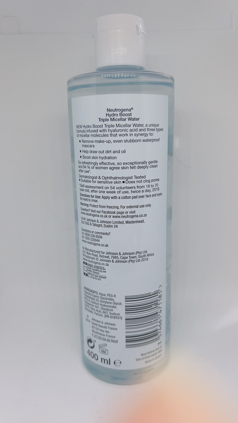Neutrogena Hydro Boost Triple Micellar Water 400Ml