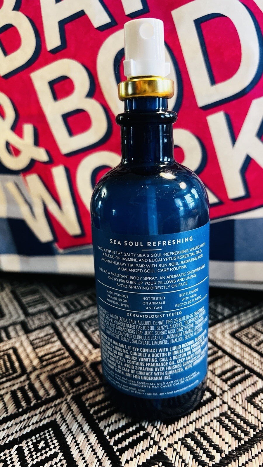 Bath and Body Works Aromatherapy Sea Soul Jasmine Eucalyptus Oil Mist 5.3 fl oz