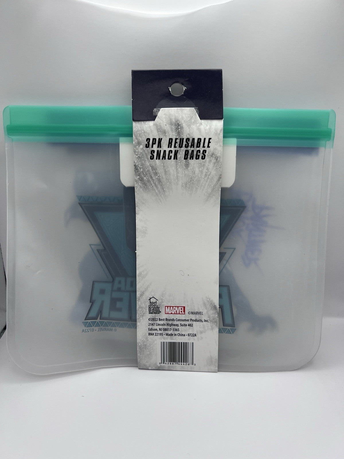2022 Marvel Black panther Wakanda Forever 3Pk Reusable Snack Bags new