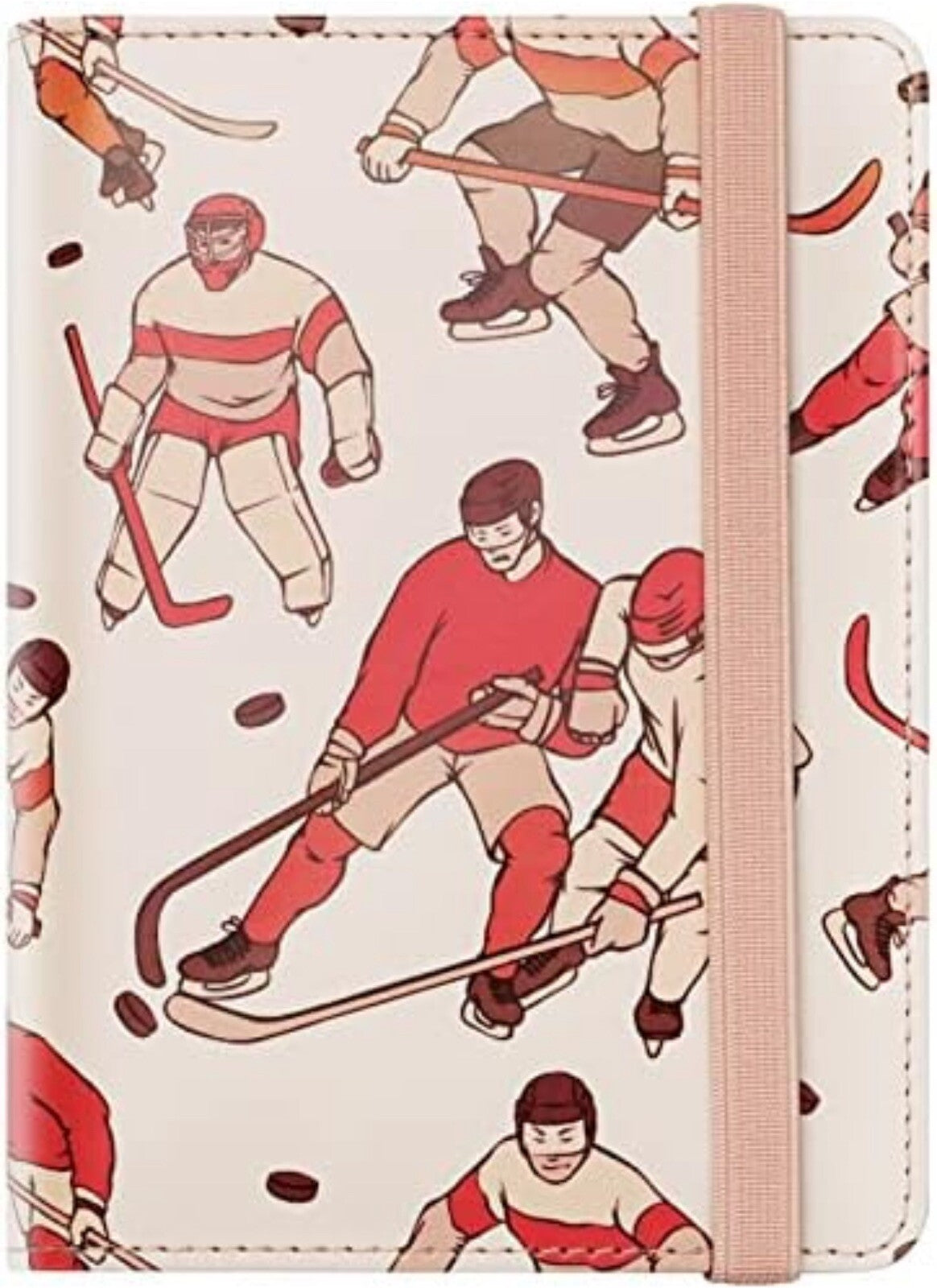 Passport & Vaccine Card Holder Hockey Design 6" X 4.5" New In Package