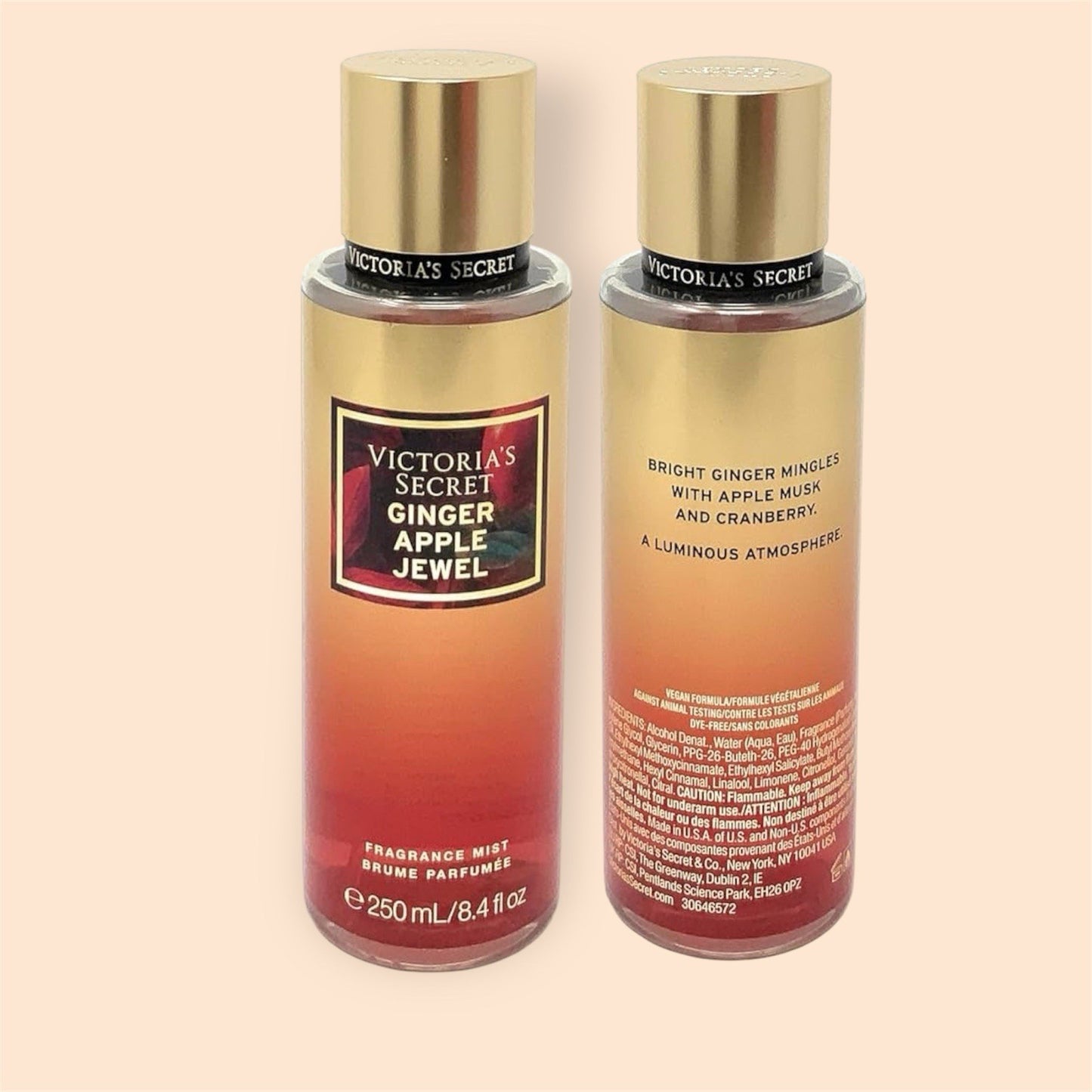 VICTORIA'S SECRET GINGER APPLE JEWEL FRAGRANCE BODY MIST SPRAY SPLASH 8.4 oz
