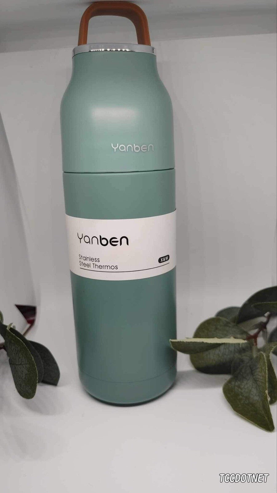YanBen Stainless Steel Travel Thermos (12oz) Eco Friendly Thermos GREEN New