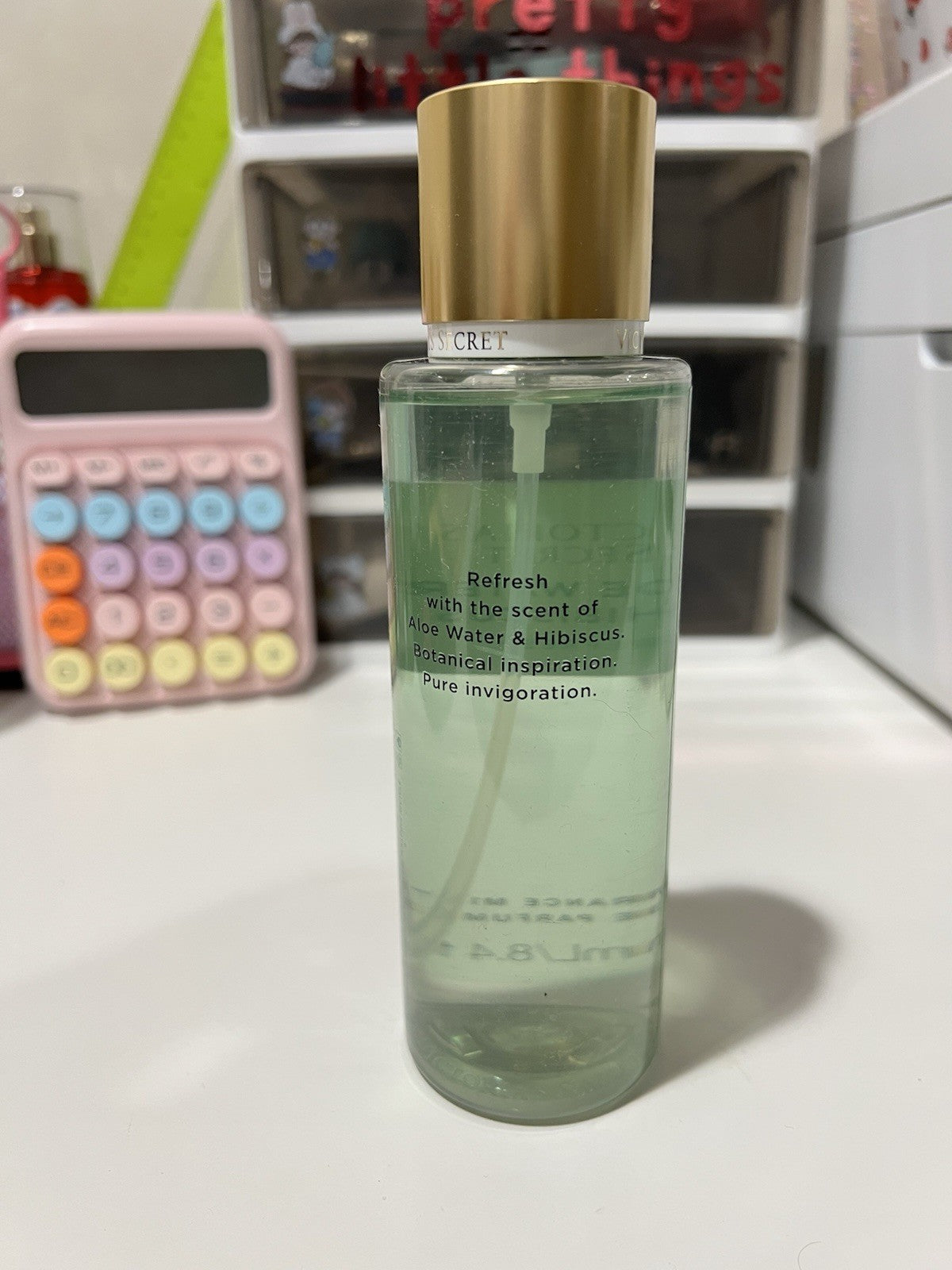 VICTORIA’S SECRET ALOE WATER & HIBISCUS FRAGRANCE BODY MIST SPRAY SPLASH 8.4 oz