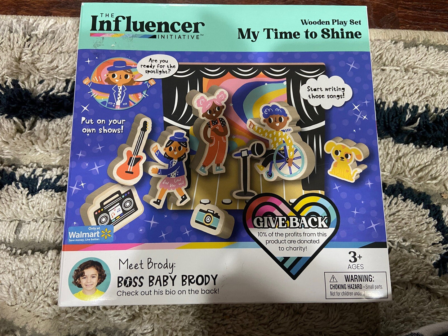 New The influencer Initiative Wooden Play Set "My time to Shine"