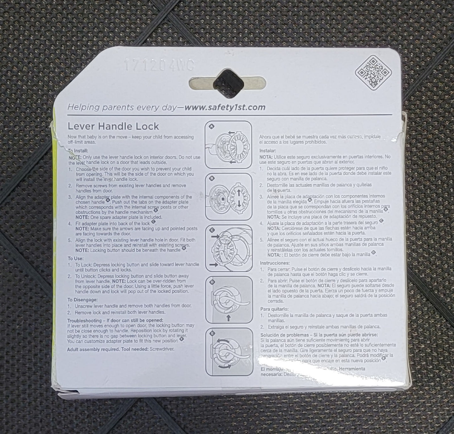 Safety 1st Lever Handle Lock New In Box