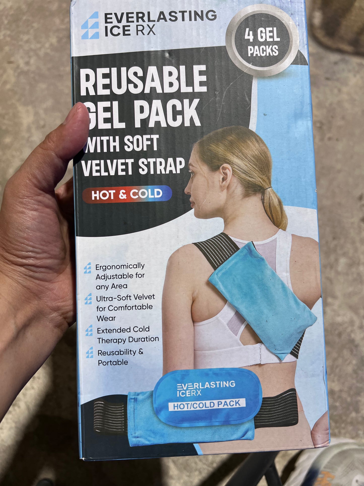 Reusable Hot and Cold Gel Ice Pack Wrap (2 Pack) - Hot and Cold Therapy Solution for Injuries - Adjustable & Flexible for Knees, Back, Shoulders, Arms, and Legs - Ice Packs for Injuries Reusable