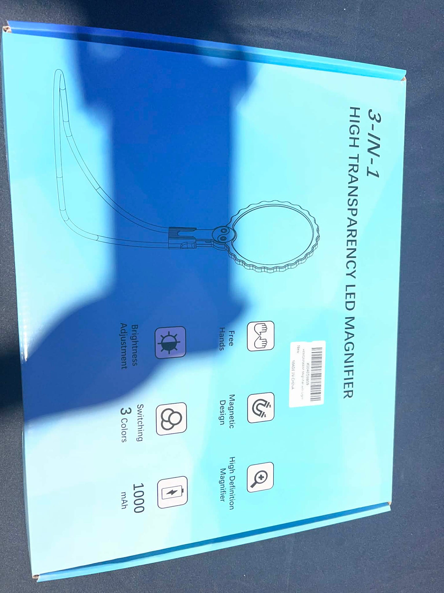 Neck Hanging Magnifier with Light Large Acrylic Lens Senior Friendly Magnifying Glass for Reading Sewing & Stitching