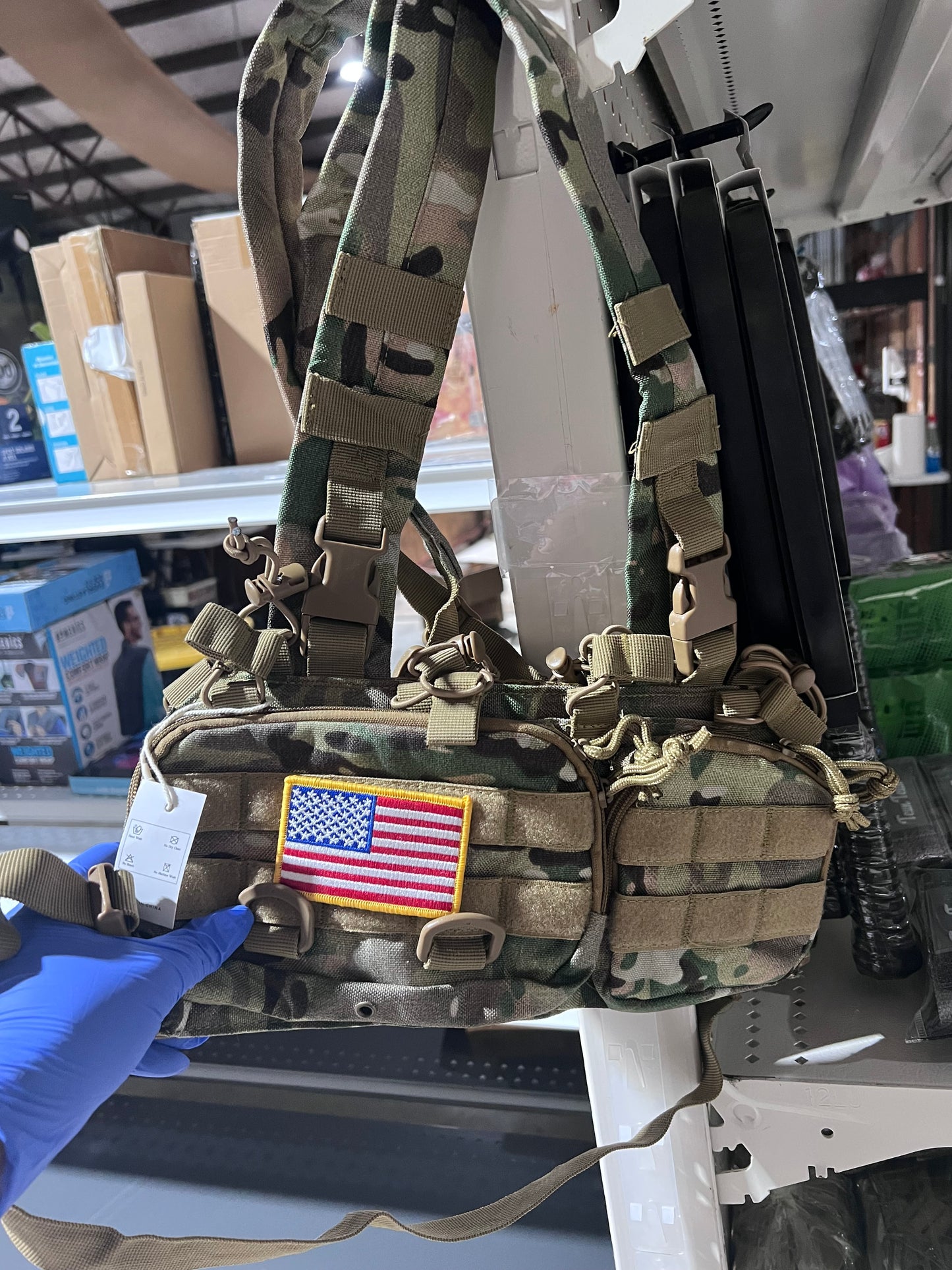 GENILU Tactical Chest Bag with quick release system Molle chest bag