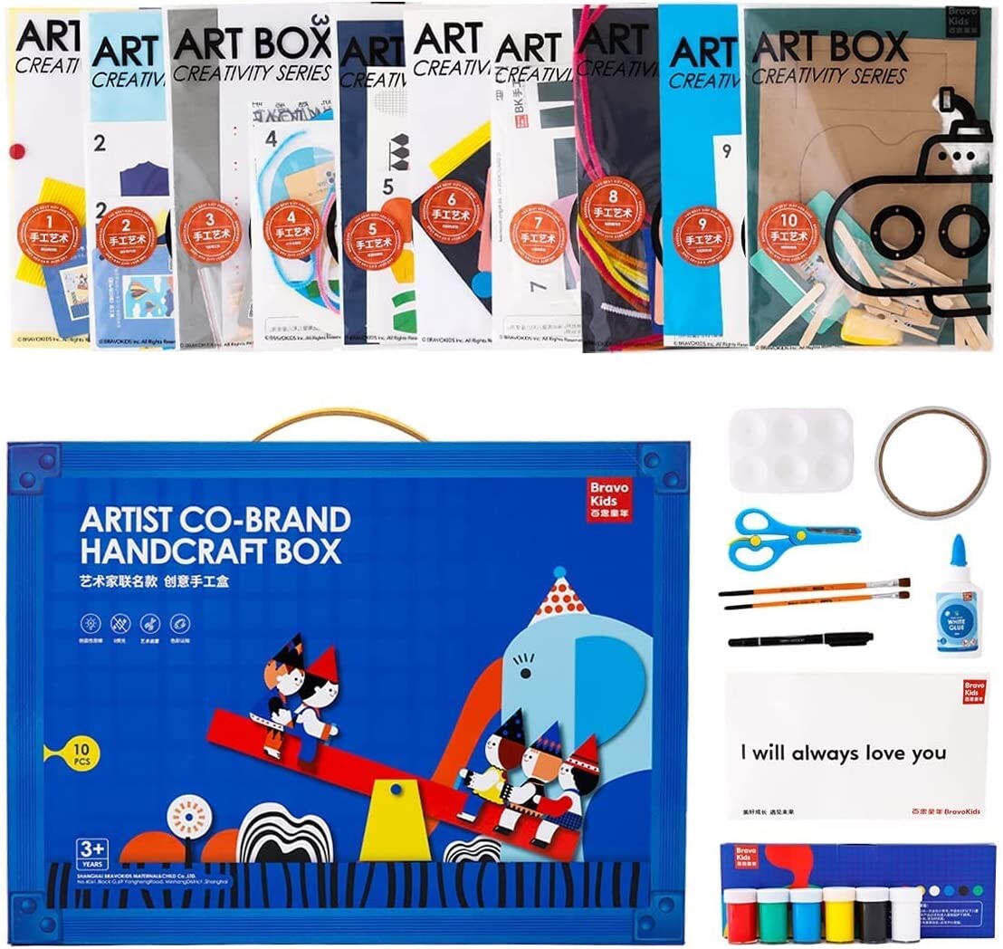 Art set Bravokids Artist Co-brand Handcraft Box 10-sets(Open Box) SRP $98