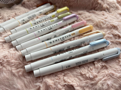 ZEBRA MILDLINER Double-Ended Highlighters 5-pc Set New w/o Box