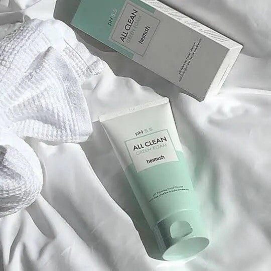 Heimish All Clean Green Foam Cleanser pH 5.5 / 150g  Vegan Cleanser NIB