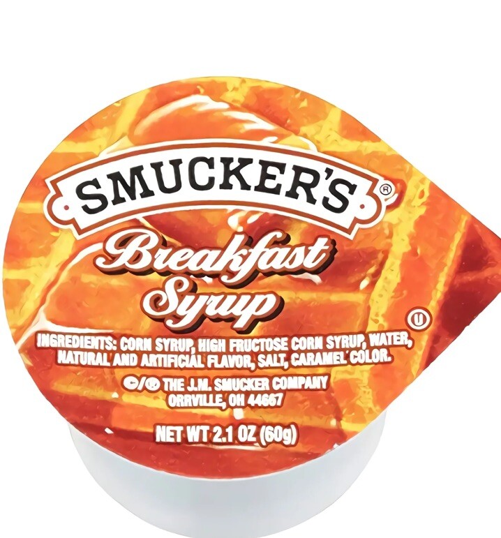 Smuckers Breakfast Syrup Caramel , 2.1 OZ /  60g (60 pcs per box) See Photos