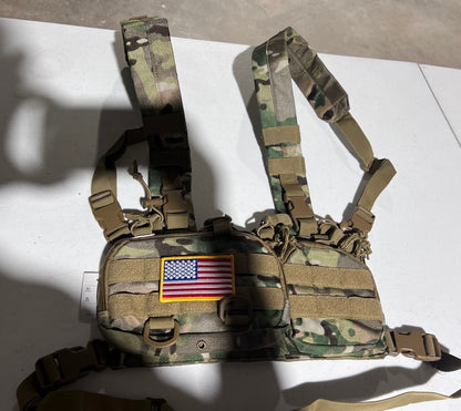 New High Quality Chest Rig Tactical Vest Pack Pouch System Waist Men Nylon
