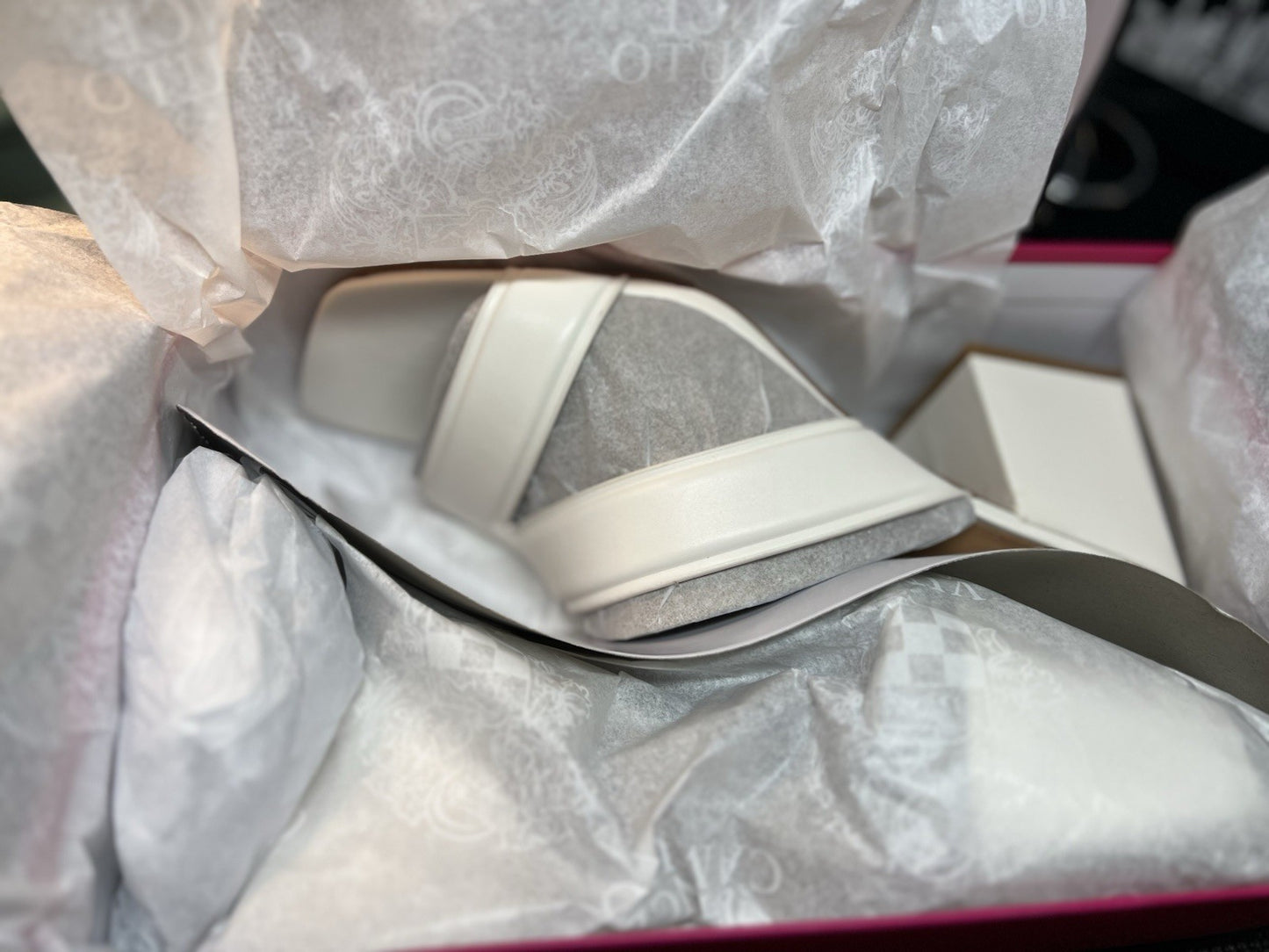 Vince Camuto Leather Strappy Mules Jinani Coconut Cream  Baby Sheep Size 12M
