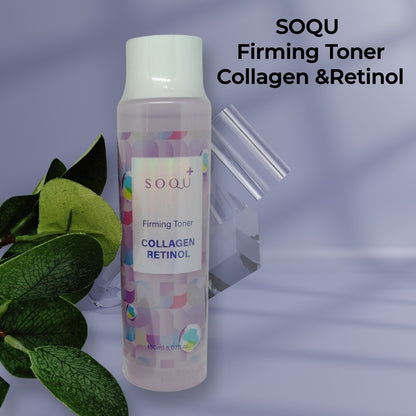 SOQU Firming Toner with Collagen + Retinol Made in Korea 5.07 oz New
