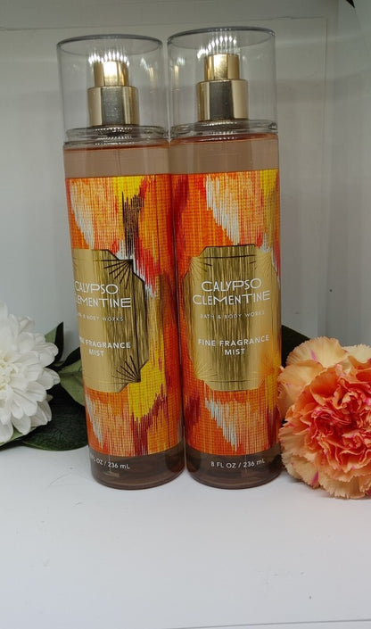 2x Bath and Body Works CALYPSO CLEMENTINE Fine Fragrance Mist 8 fl oz *NEW*
