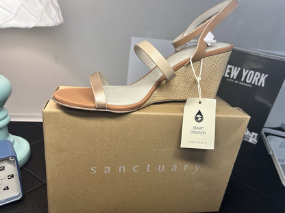 Sanctuary Women’s Sandals Nudemet/nude Size 11