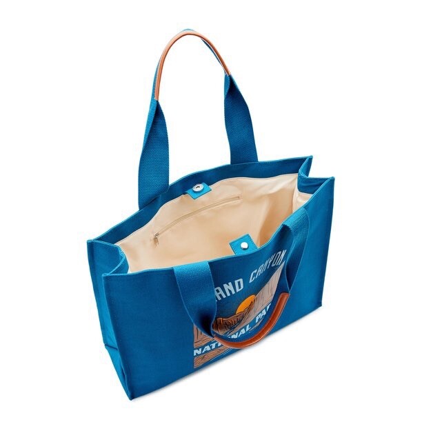 National Parks Women's Grand Canyon Tote Bag Blue NWT