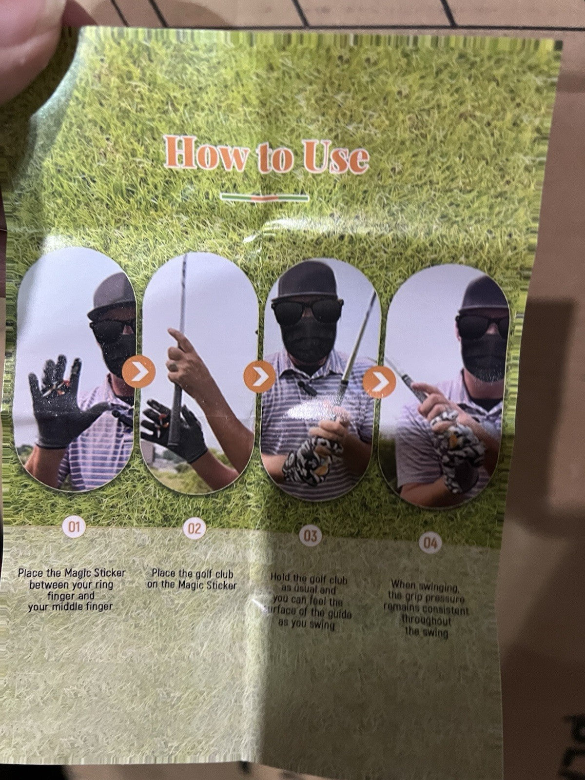 Golf Grip Magic Stickers. Training Aid  2 Pack.