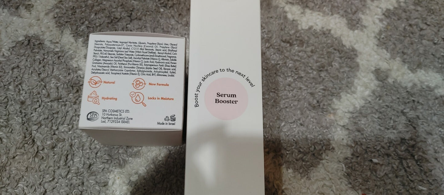 Vitamin C Cream 2 in 1 cream & serum with Vanity planet Serum booster device Set