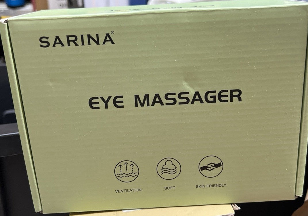 Sarina Heated Eye Massager -Soothing Bluetooth Sound Eye Relief Migraines Stress