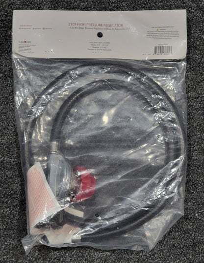 GAS ONE 4FT 0-20PSI Adjustable High Pressure Propane Regulator & Hose