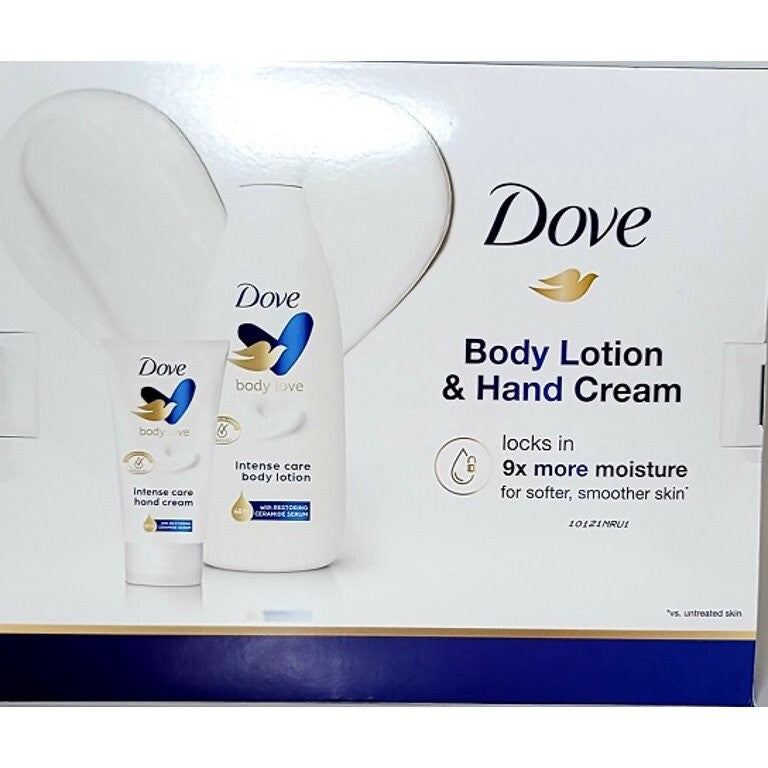 DOVE Body Lotion and Hand Cream 3 Pack Set 2x Body Lotion Bonus Hand Cream NEW