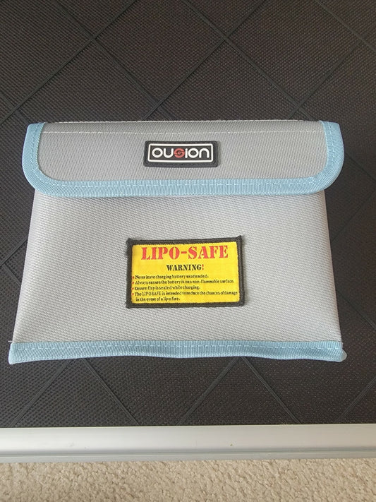 OUiON Lipo Battery Safe Guard Fireproof Explosion proof Bag w/Charge access