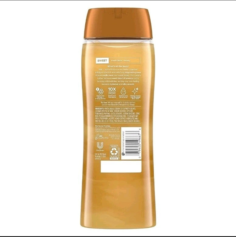 Suave Moisturizing Body Wash, Milk & Honey /18 Oz Pack of 6