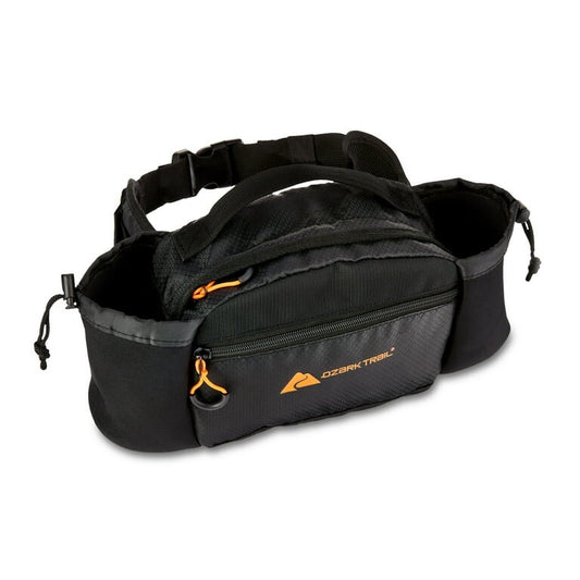 OZARK TRAIL OUTDOOR EQUIPMENT Multipurpose LUMBAR PACK Multiple Storage/ BLACK