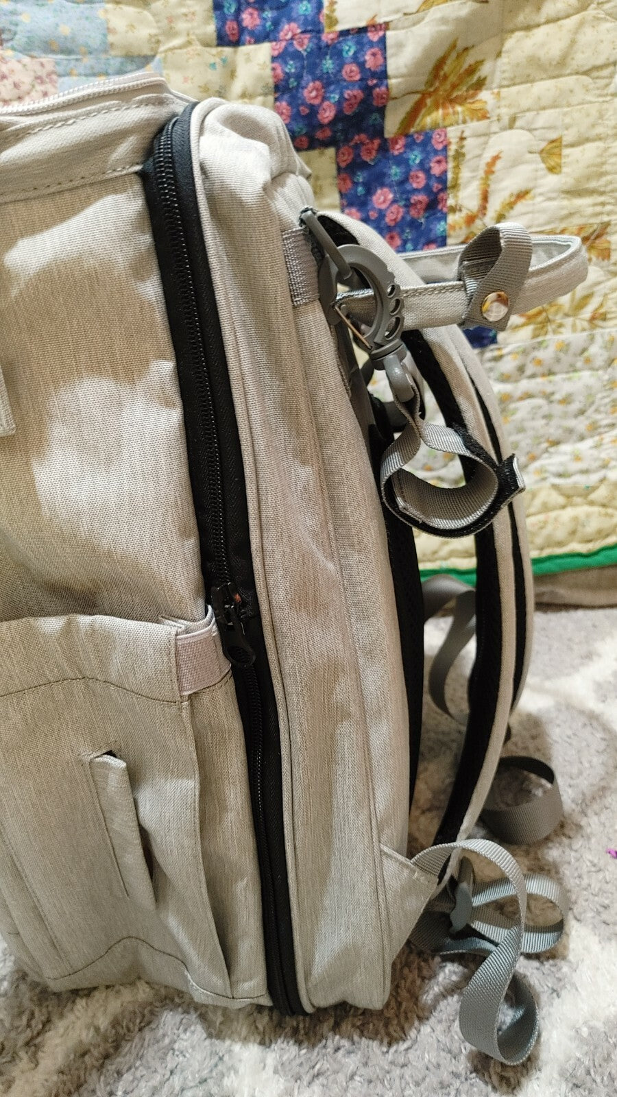 Linked Market 3in1 Diaper Bag Backpack with Changing Station, Travel Bassinet 