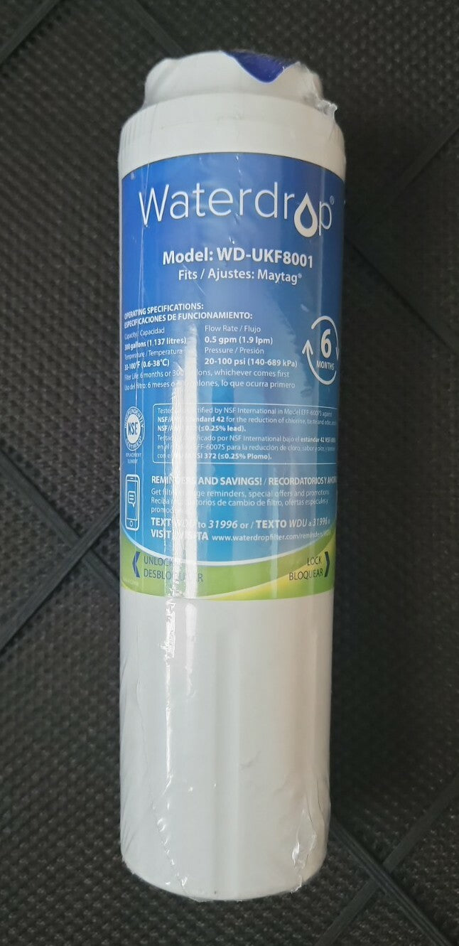 Genuine Waterdrop Advanced WDS-UKF8001 Refrigerator Water Filter 