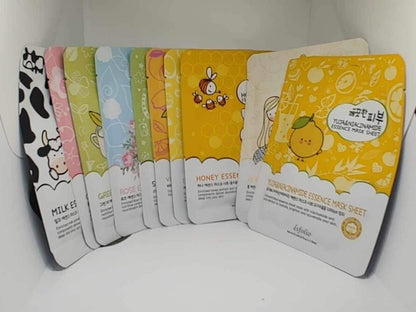 esfolio Pure Skin Essence Mask Variety Of 10 Pack - K-Beauty New