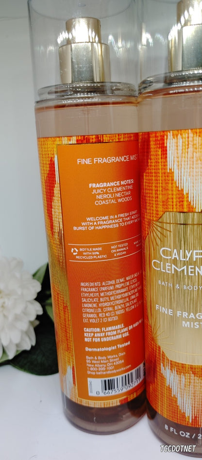 2x Bath and Body Works CALYPSO CLEMENTINE Fine Fragrance Mist 8 fl oz *NEW*