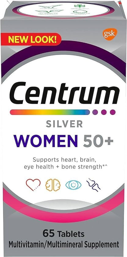 Centrum Silver Multi-Vitamin-Mineral Supplement & Antioxidants for Women 50 Plus