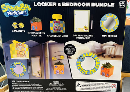 NIB Nickelodeon SPONGEBOB SQUAREPANTS 2023 LOCKER & BEDROOM BUNDLE Mirror MAGNET