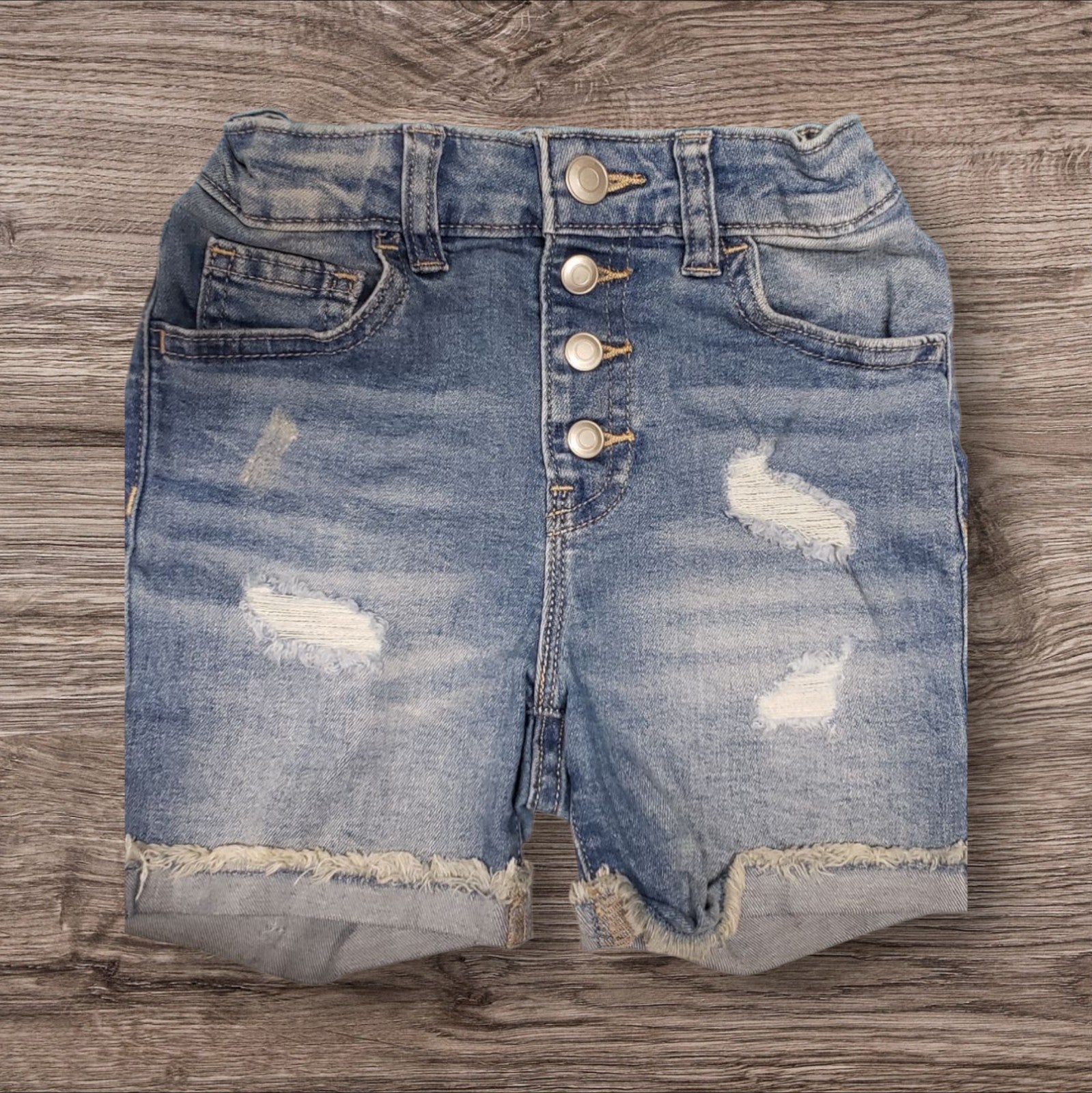 Wonder Nation Girl's Denim Blue Jean Shorts &Sleeveless tops Size 7/8