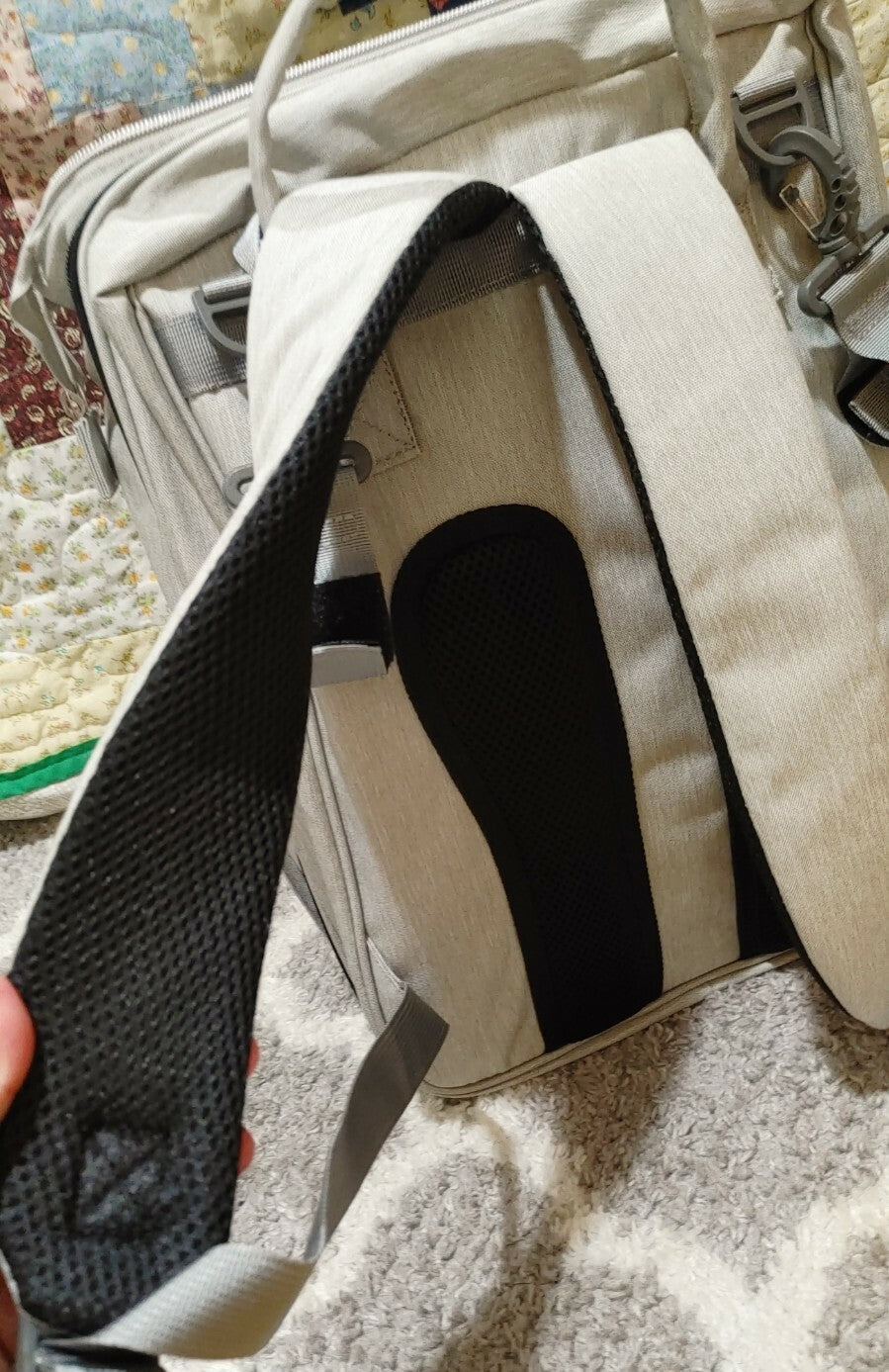 Linked Market 3in1 Diaper Bag Backpack with Changing Station, Travel Bassinet 