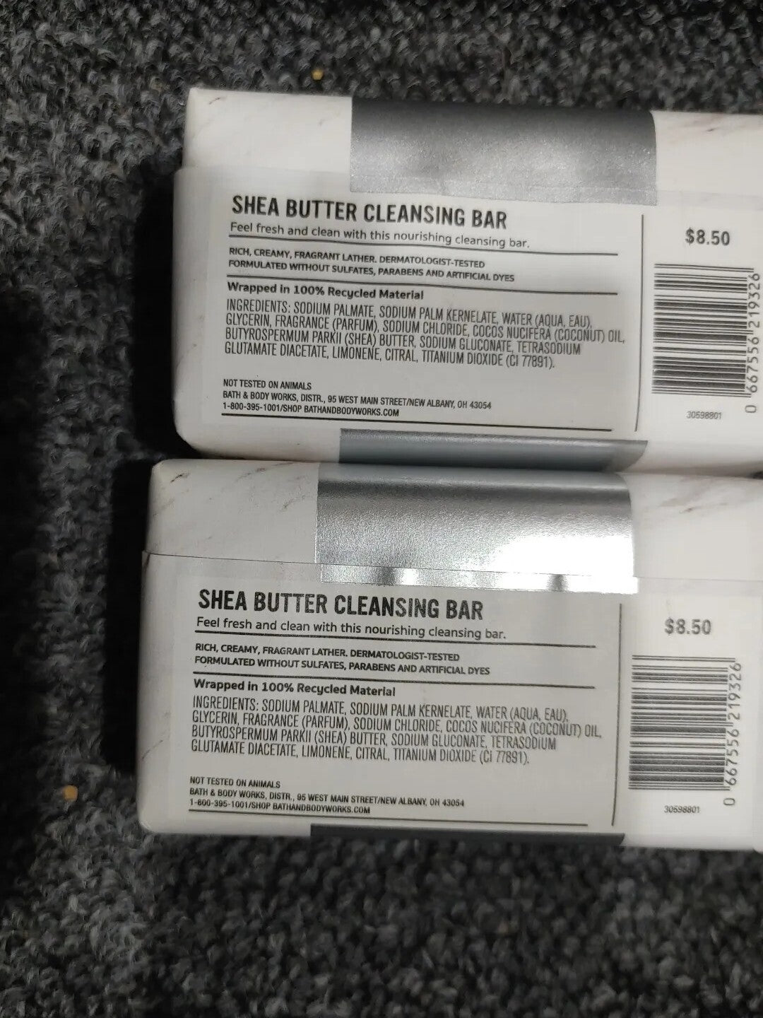 Bath & Body Works Clear Horizon Men's Collection Shea Butter 2 Bars Soap