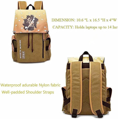 Japanese Anime Agatsuma Senitsu Laptop Backpack Large Capacity New Without Tags