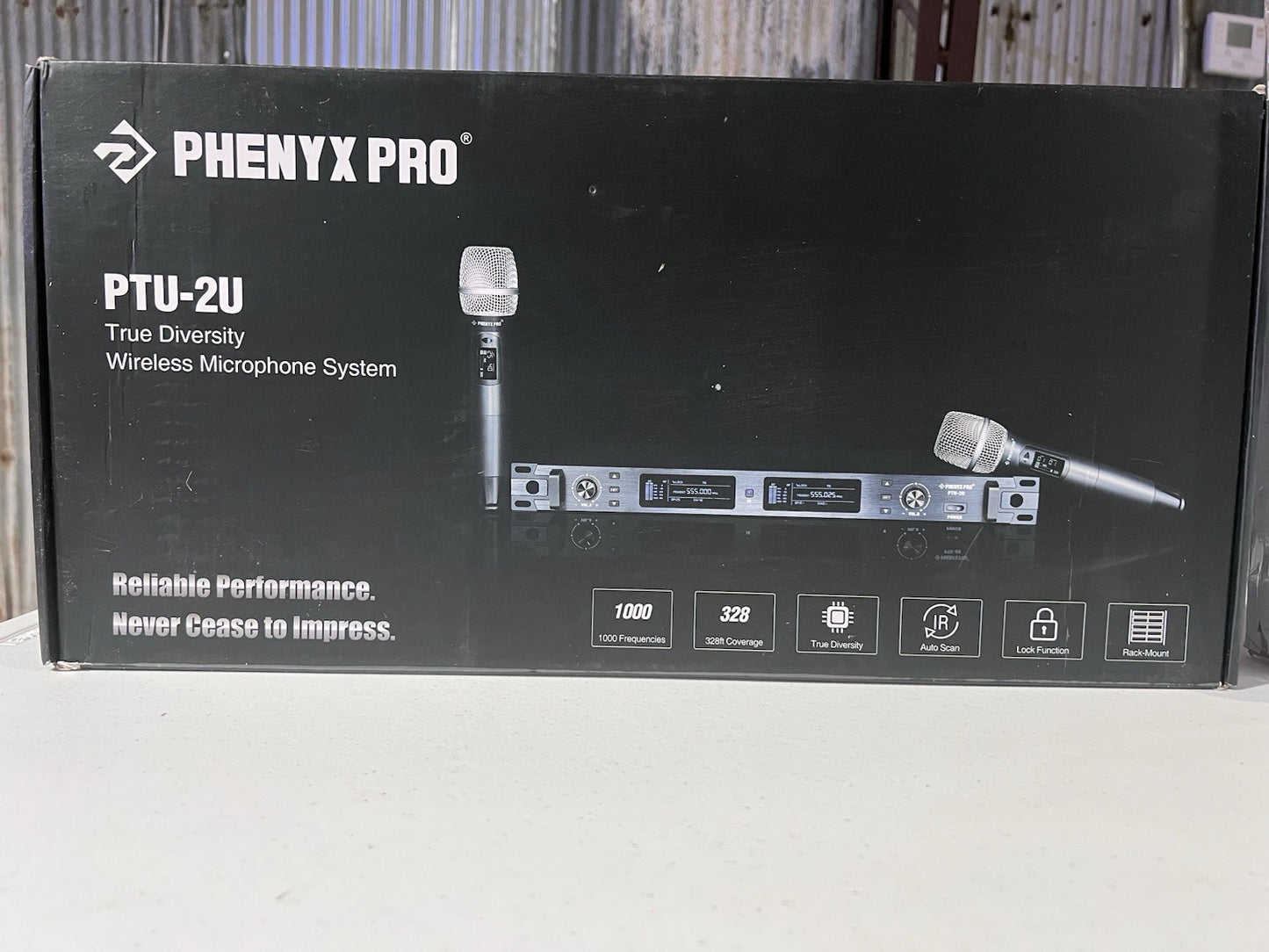 Phenyx Pro Wireless Microphone System, True Diversity Dual Cordless Mic Set, ...