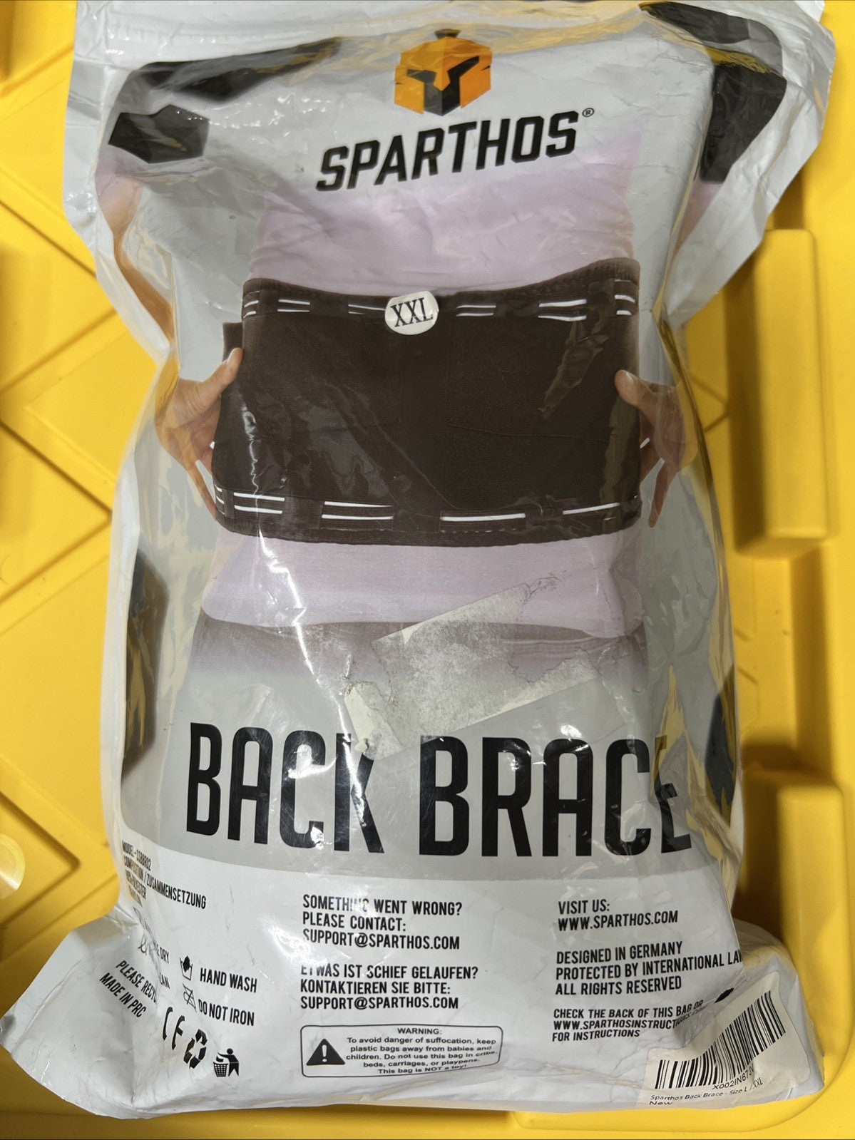 Sparthos Back Brace Size XXL Black