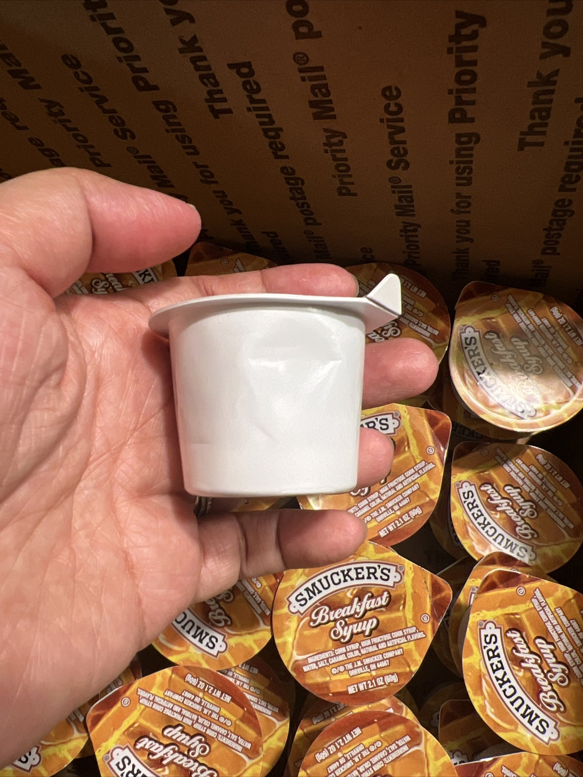 Smuckers Breakfast Syrup Caramel , 2.1 OZ /  60g (60 pcs per box) See Photos
