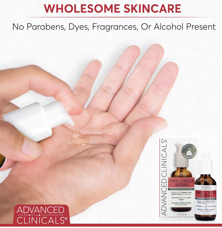 Advanced Clinicals Dark Circle Serum Professional Eraser Serum 1.75 fl oz (52mL)