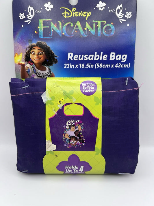 Disney Encanto Large Reusable Purple Shopping Bag NEW