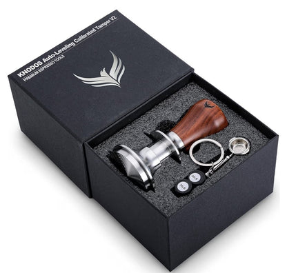 KNODOS 53.3mm Auto Leveling Calibrated Tamper V2 Premium Espresso Tool 54mm
