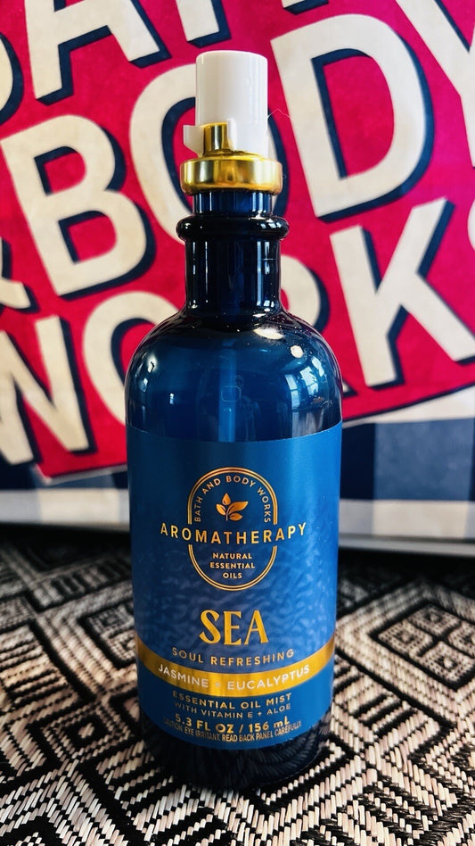 Bath and Body Works Aromatherapy Sea Soul Jasmine Eucalyptus Oil Mist 5.3 fl oz